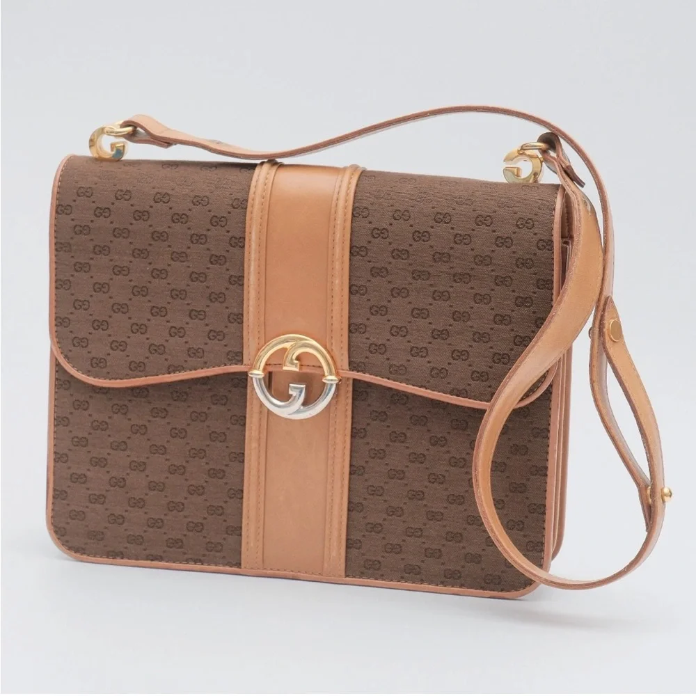 Gucci  *RARE* Vintage GUCCI Blondie Shoulder‎ Bag Crossbody microGG Authentic